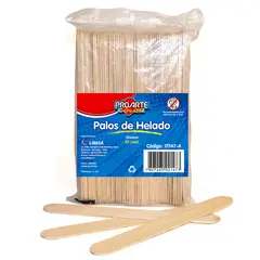 PROARTE - Palos De Helados Madera Grueso B50Uni