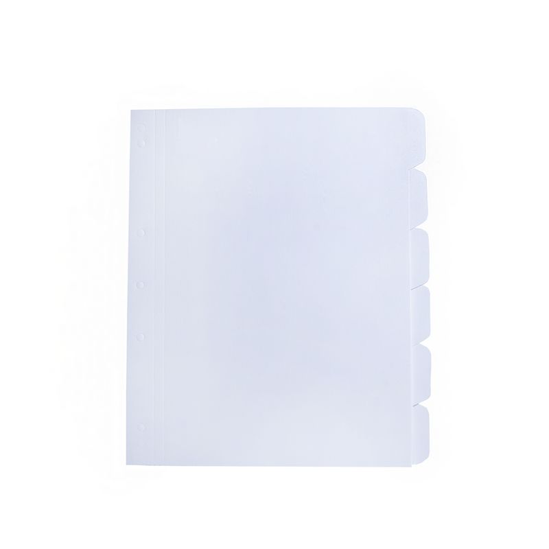 SELLOFFICE - Separador Carta 6 Divisiones Color Blanco Selloffice