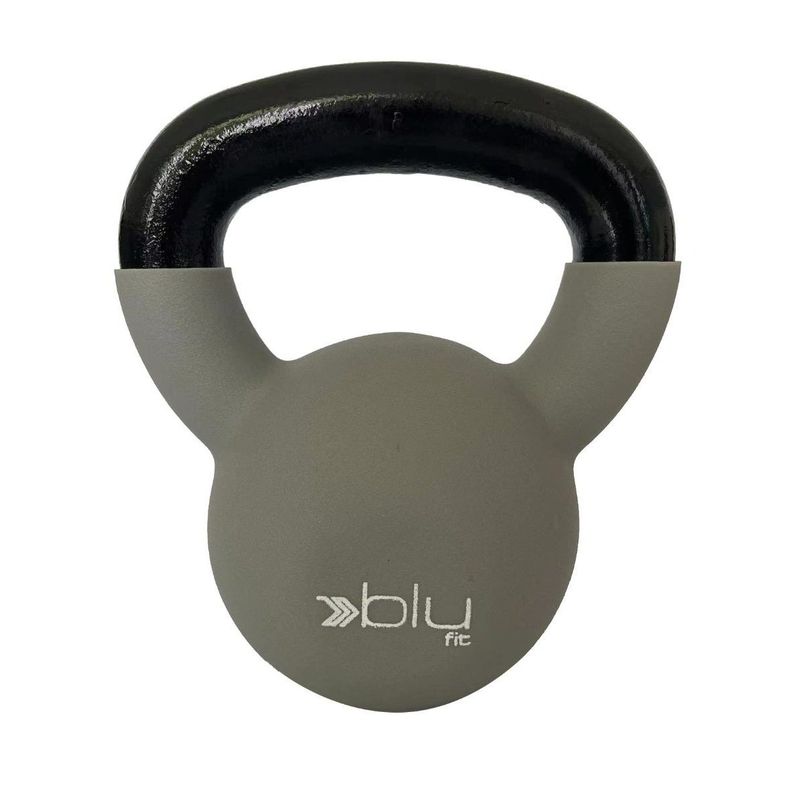 BLU FIT - Pesa Rusa Kettlebell Neoprene Blu Fit 8 kg Gris