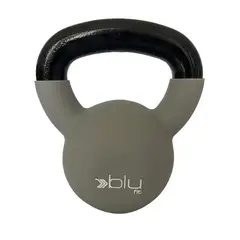 BLU FIT - Pesa Rusa Kettlebell Neoprene 8 kg Gris