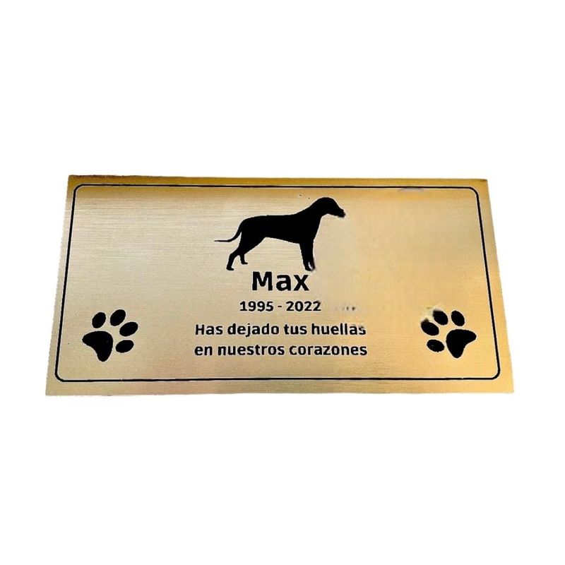 FUNERARIA CONCEPTO - placa metalex 25x20 cm grabado