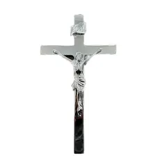 FUNERARIA CONCEPTO - Crucifijo cromado 36cm