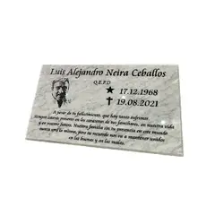 FUNERARIA CONCEPTO - Lápida mármol 60x35 cm
