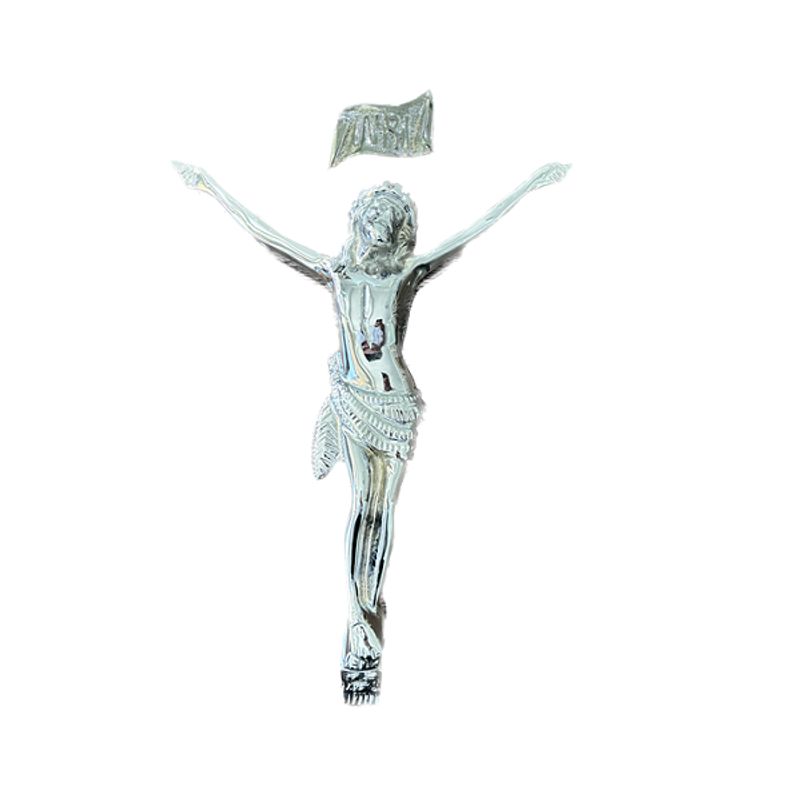 FUNERARIA CONCEPTO - cristo cromado 32 cm