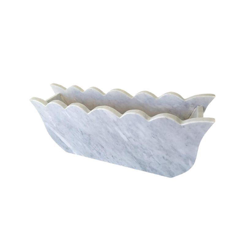 FUNERARIA CONCEPTO - Jardinera abanico marmol 60x20x12 cm