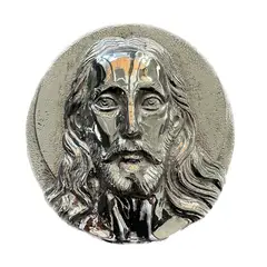 FUNERARIA CONCEPTO - Rostro cristo cromado 20 cm