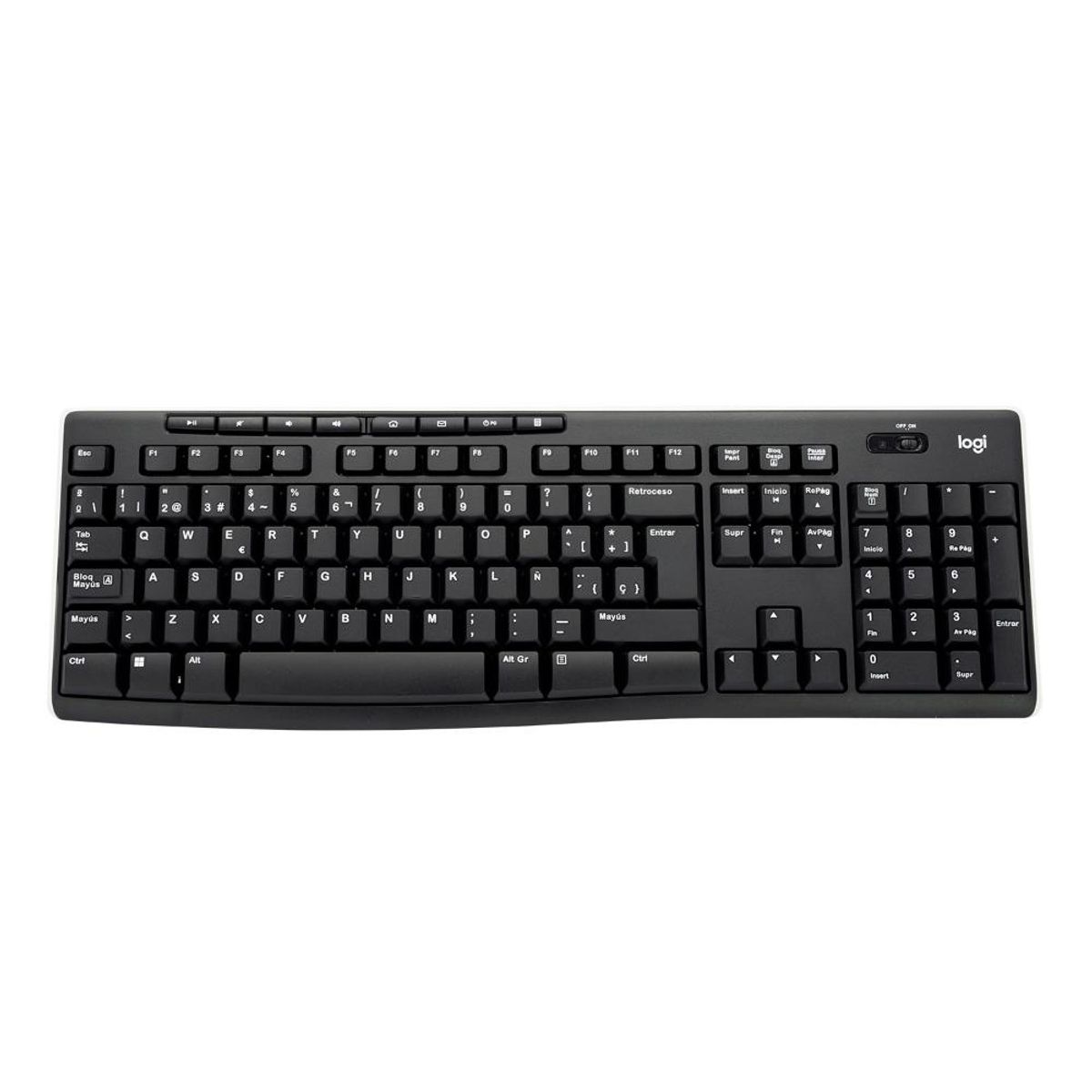 LOGITECH - Teclado Inalámbrico Logitech K270 Receptor 2.4 Ghz Negro