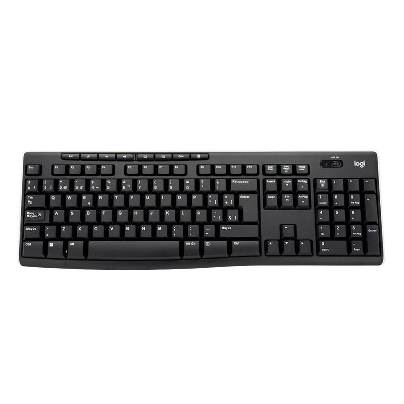 LOGITECH - Teclado Inalámbrico Logitech K270 Receptor 24 Ghz Negro