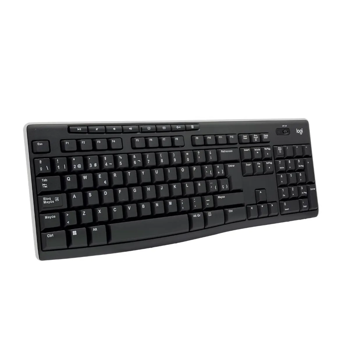 LOGITECH - Teclado Inalámbrico Logitech K270 Receptor 2.4 Ghz Negro