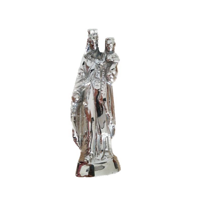 FUNERARIA CONCEPTO - virgen del carmen cromado 20 cm
