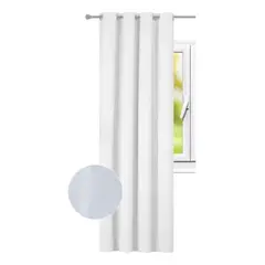 CLEMS CORTINAS - Cortina Jacquard Tradicional 140x225cm Blanco