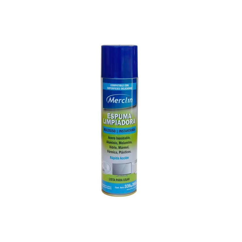 GENERICO - Espuma limpiadora multiuso en aerosol Merclin 360cc