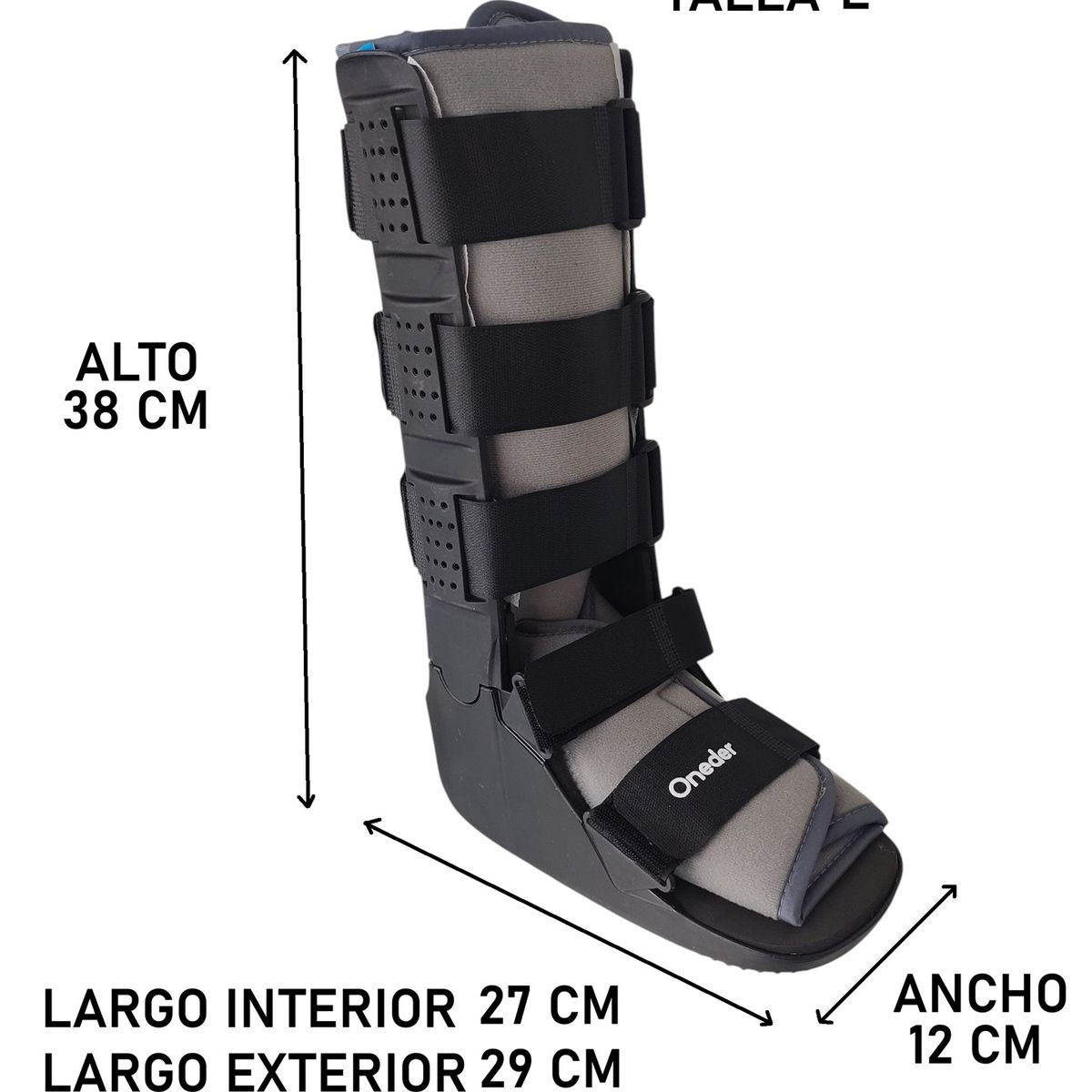ONEDER - Bota Larga Ortopédica Inmovilizadora Liviana Premium L ORB06
