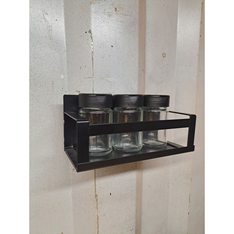 GENERICO - Set Rack Organizador Magnético y 3 Especieros