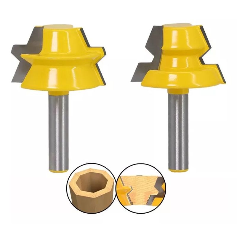 GENERICO - Fresa Madera Tinajas Grados Vástago 8 mmx 22,2mm