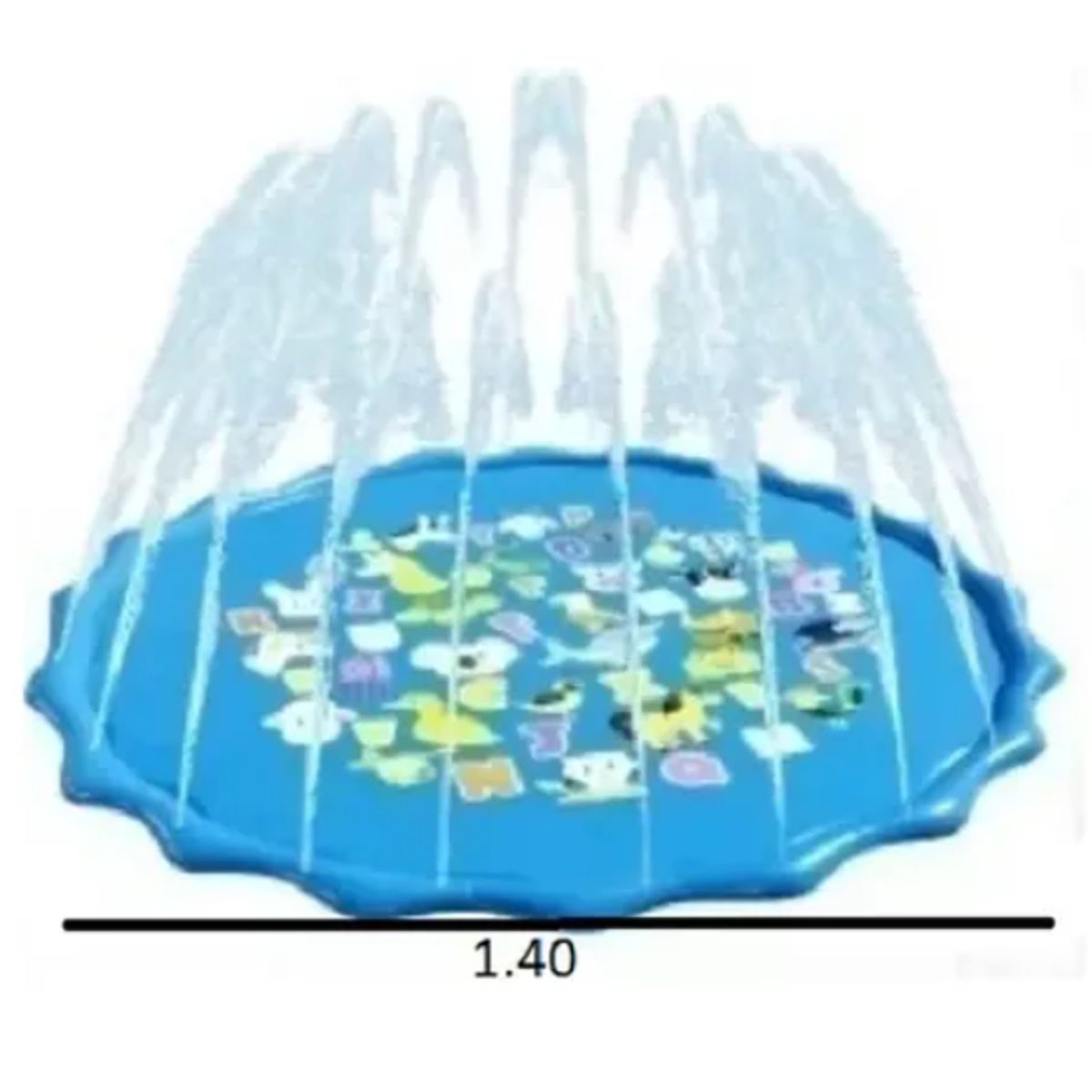 UNIVERSAL - Piscina Alfombra Rociadora Redonda Niños 143cm 5045