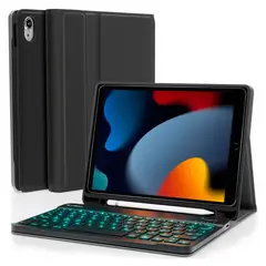 JOIGO - Funda Con Teclado Español Para iPad Air 11 6ta M2 2024 Negro