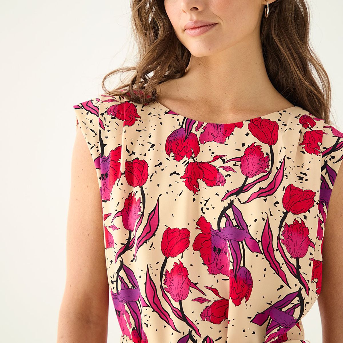 ASH - Vestido Largo Fucsia Mujer Ash