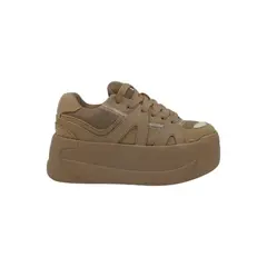 PAND G - Zapatilla Khaki Plataforma Mujer