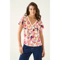 ASH - Polera Estampada Crudo