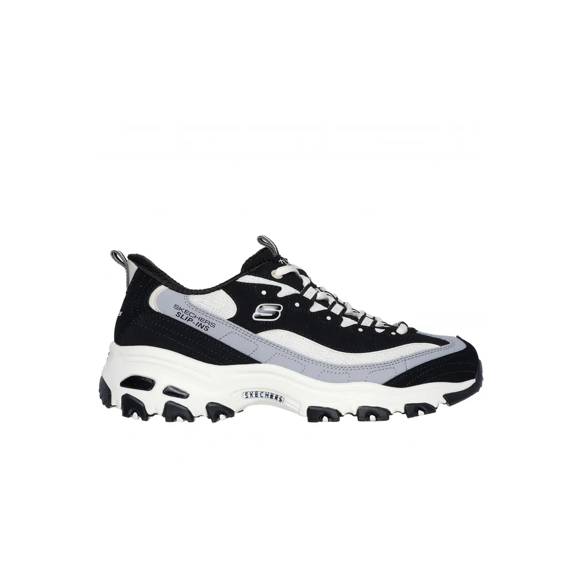 SKECHERS - Zapatilla Mujer DLitesSmooth Nostalgia Negro Skechers