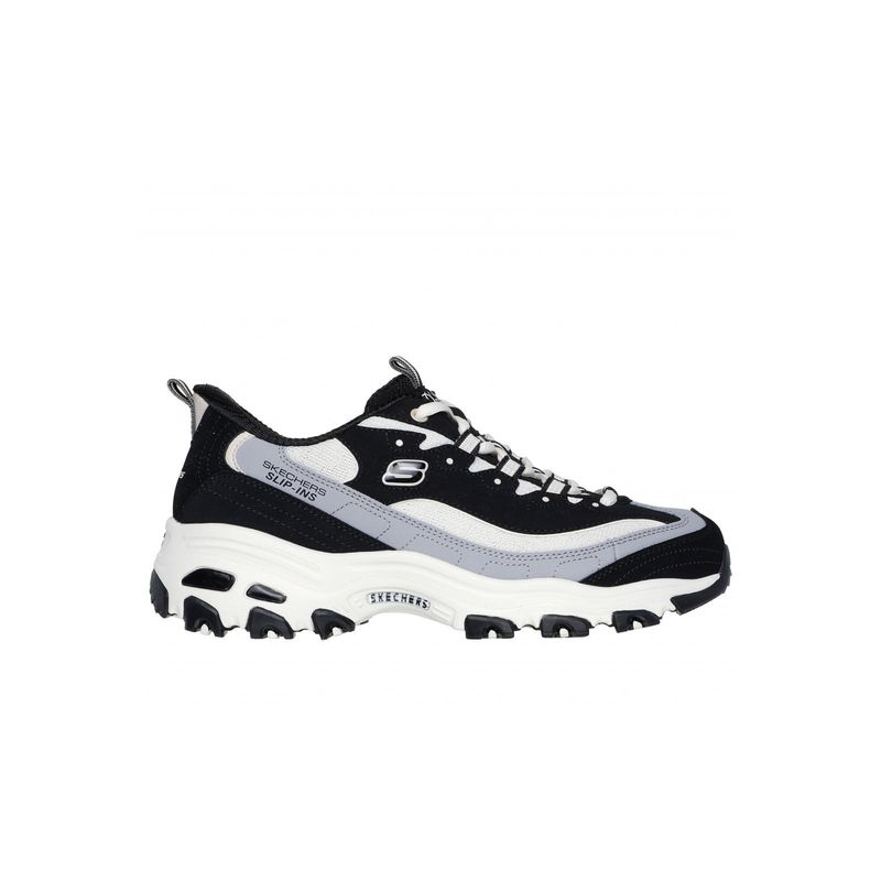 SKECHERS - Zapatilla Mujer DLitesSmooth Nostalgia Negro Skechers