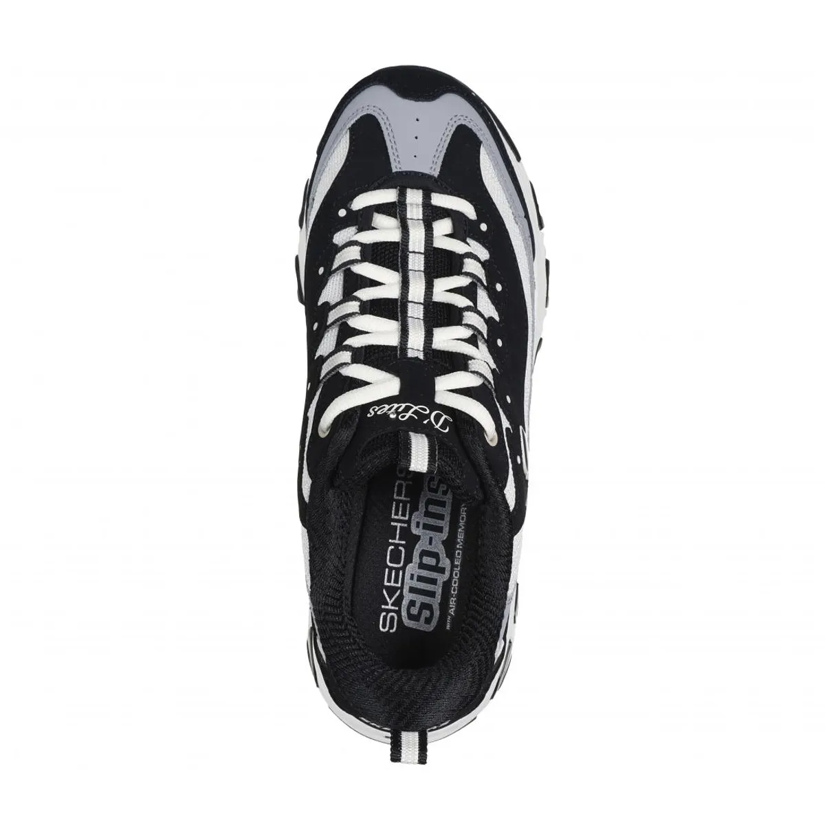 SKECHERS - Zapatilla Mujer DLitesSmooth Nostalgia Negro Skechers