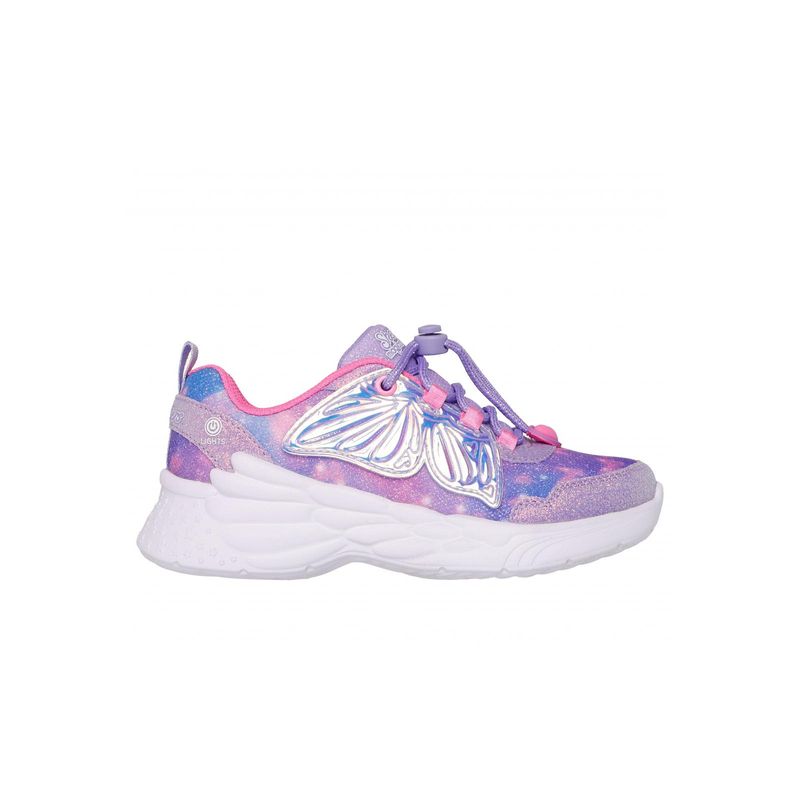 SKECHERS - Zapatilla Niña Dream Racer Wing Brites Morado Skechers