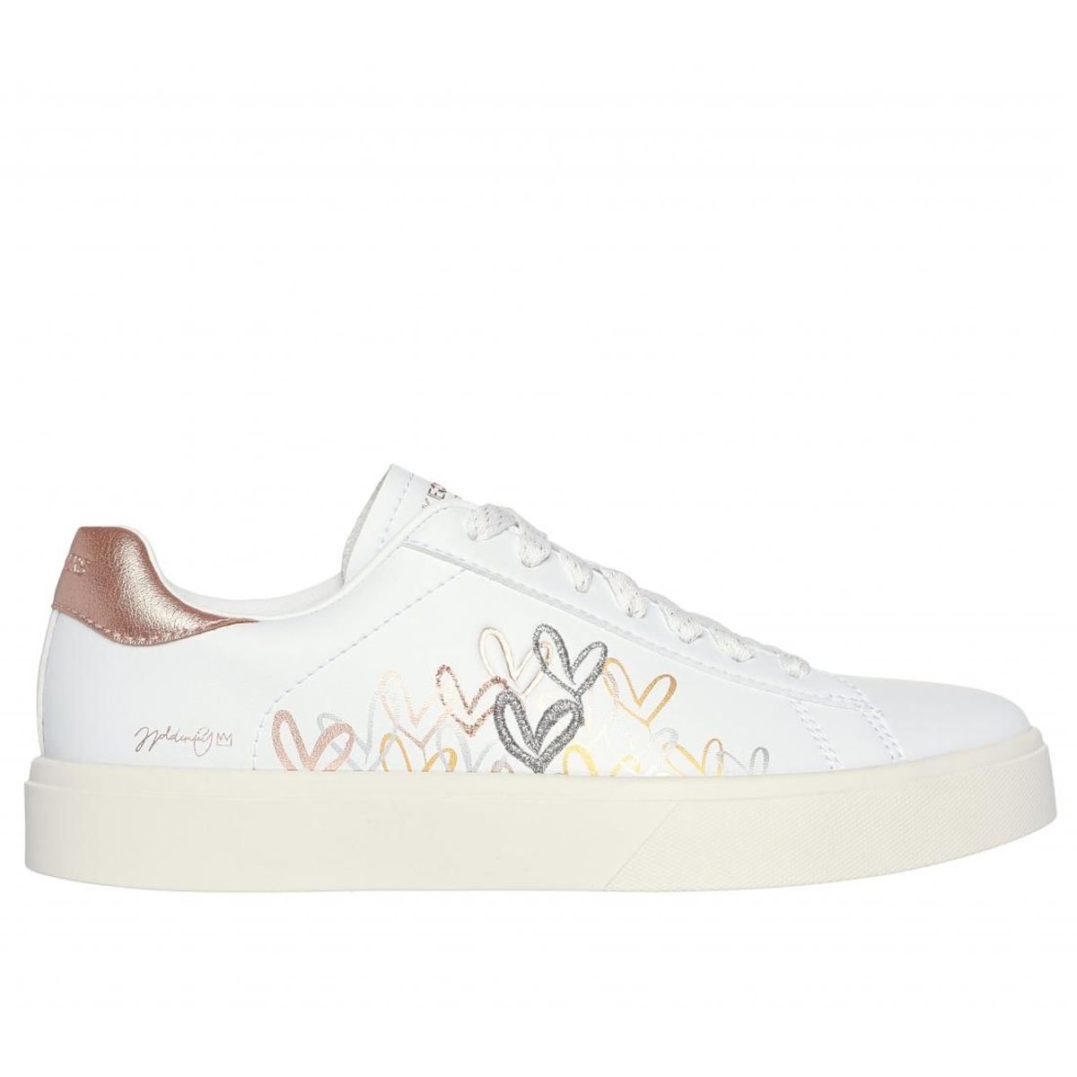 SKECHERS - Zapatilla Mujer Eden Lx Gleaming Hearts Blanco Skechers