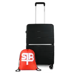 SWISS BAG - Maleta mediana Xpos negra + morral de regalo