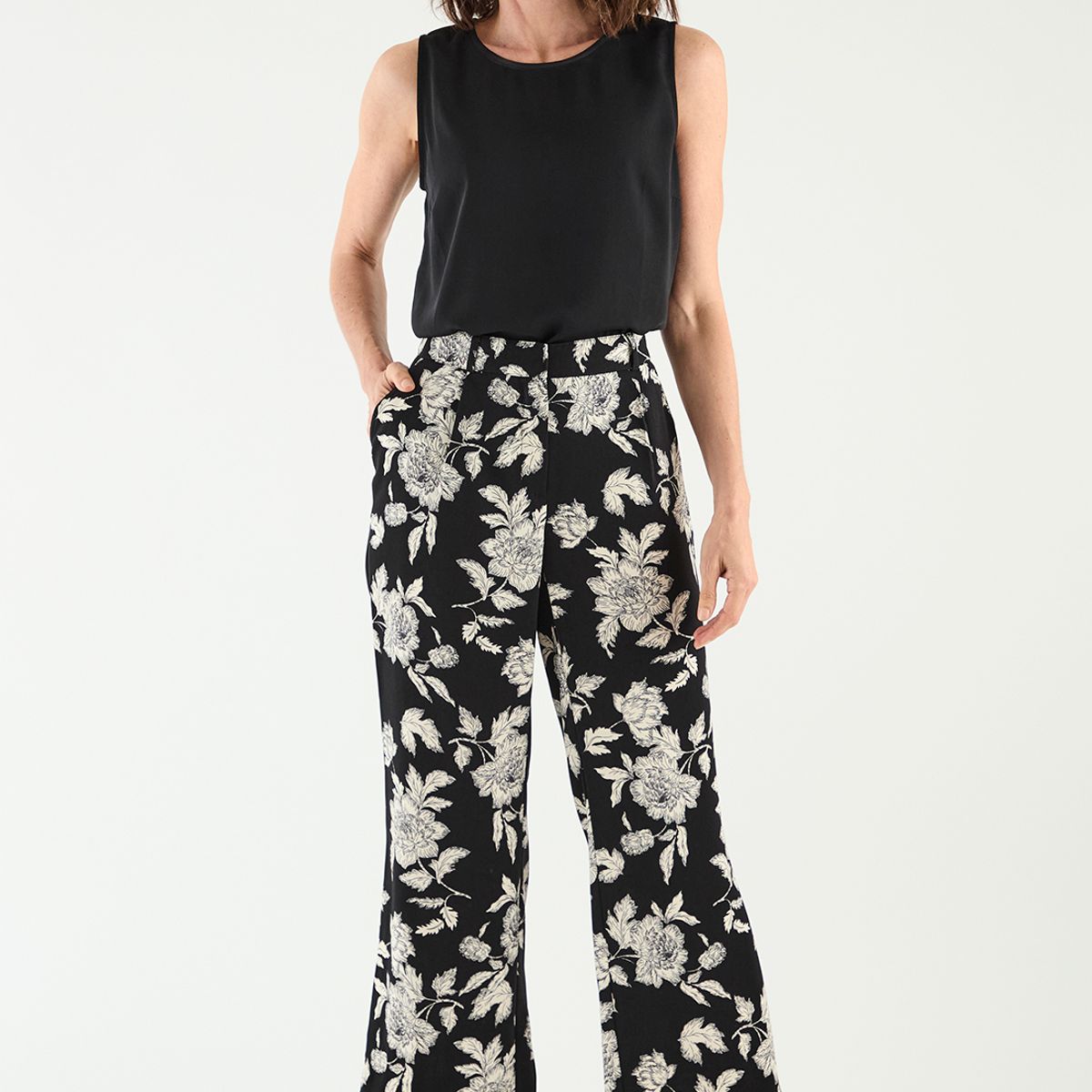 MA GRIFFE - Pantalon Negro Mujer Magriffe