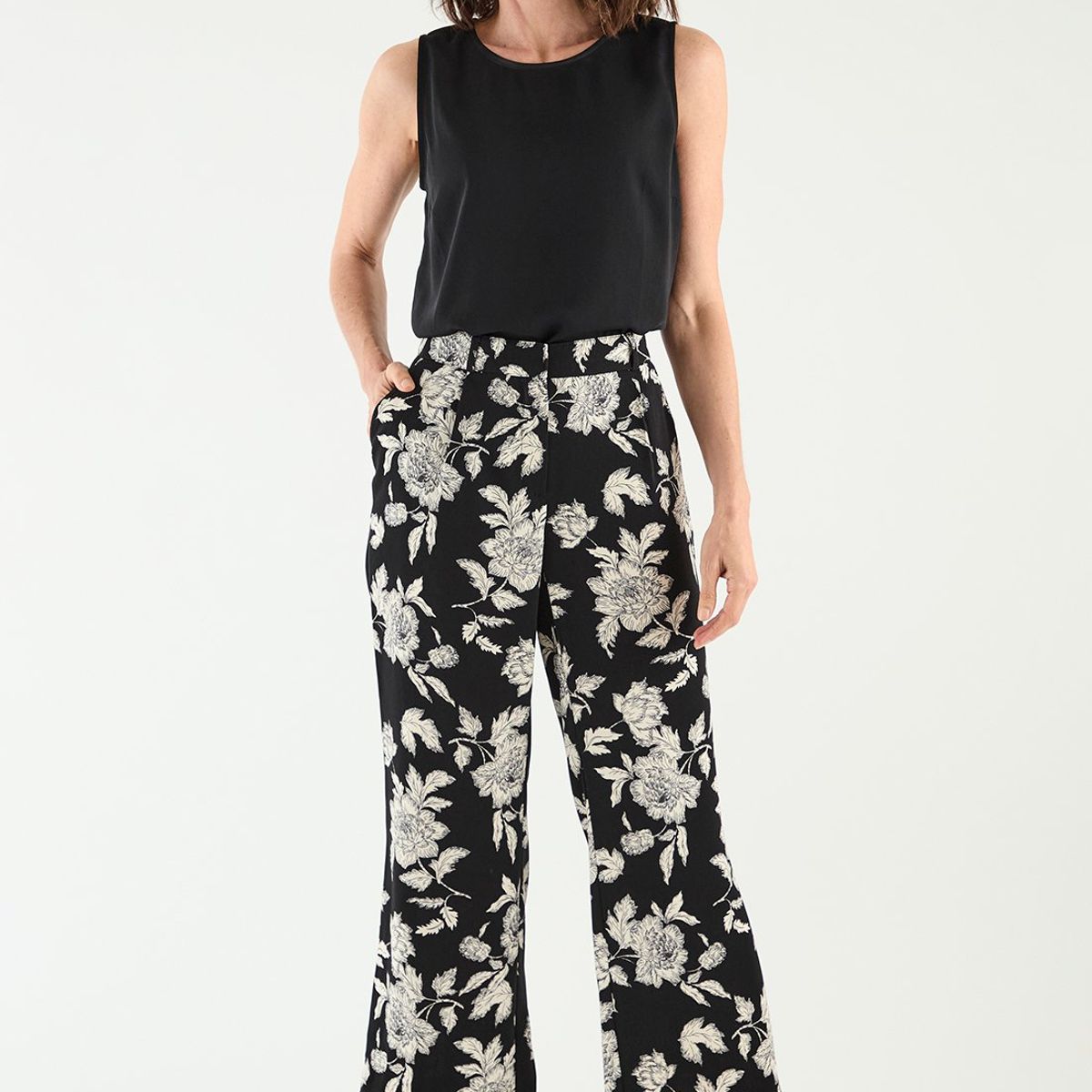 MA GRIFFE - Pantalon Negro Mujer Magriffe