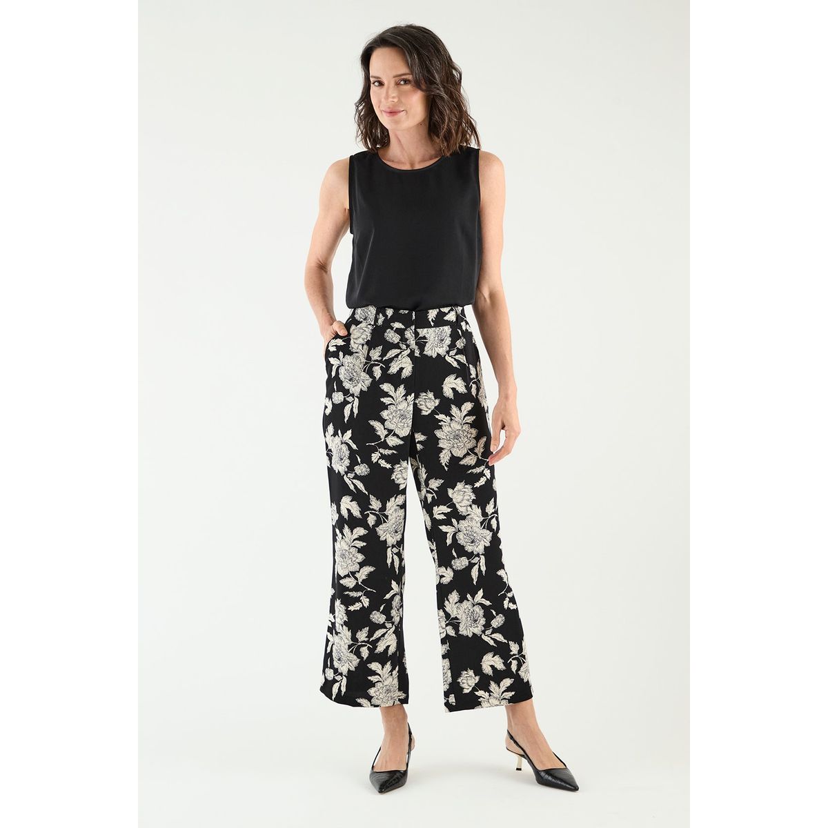 MA GRIFFE - Pantalon Negro Mujer Magriffe