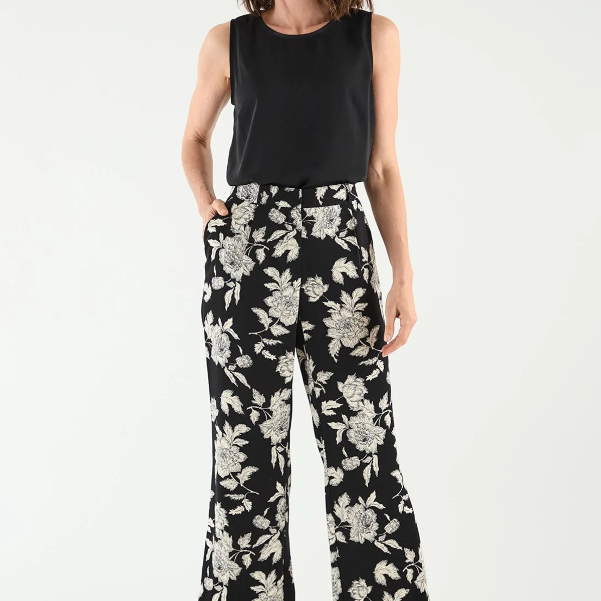 MA GRIFFE - Pantalon Negro Mujer Magriffe