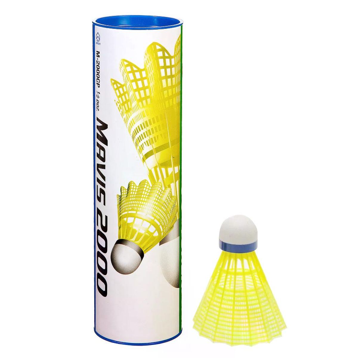 YONEX - Plumilla Badminton MAVIS 2000 Amarilla - MediumAzul