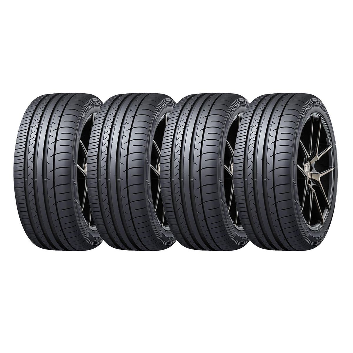 DUNLOP - Set 4 Neumatico 225/45r17 91w Maxx050+ Runflat Dunlop Runfla