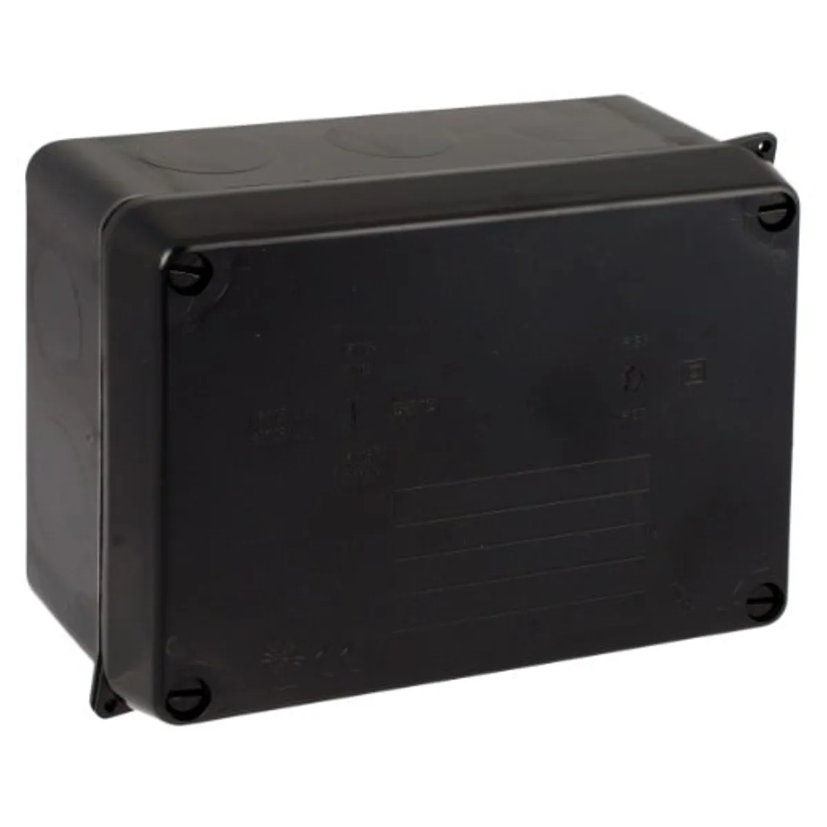 GENERICO - Caja Estanca 153x110x65mm IP65 / IK08 - Sin conos - Negro