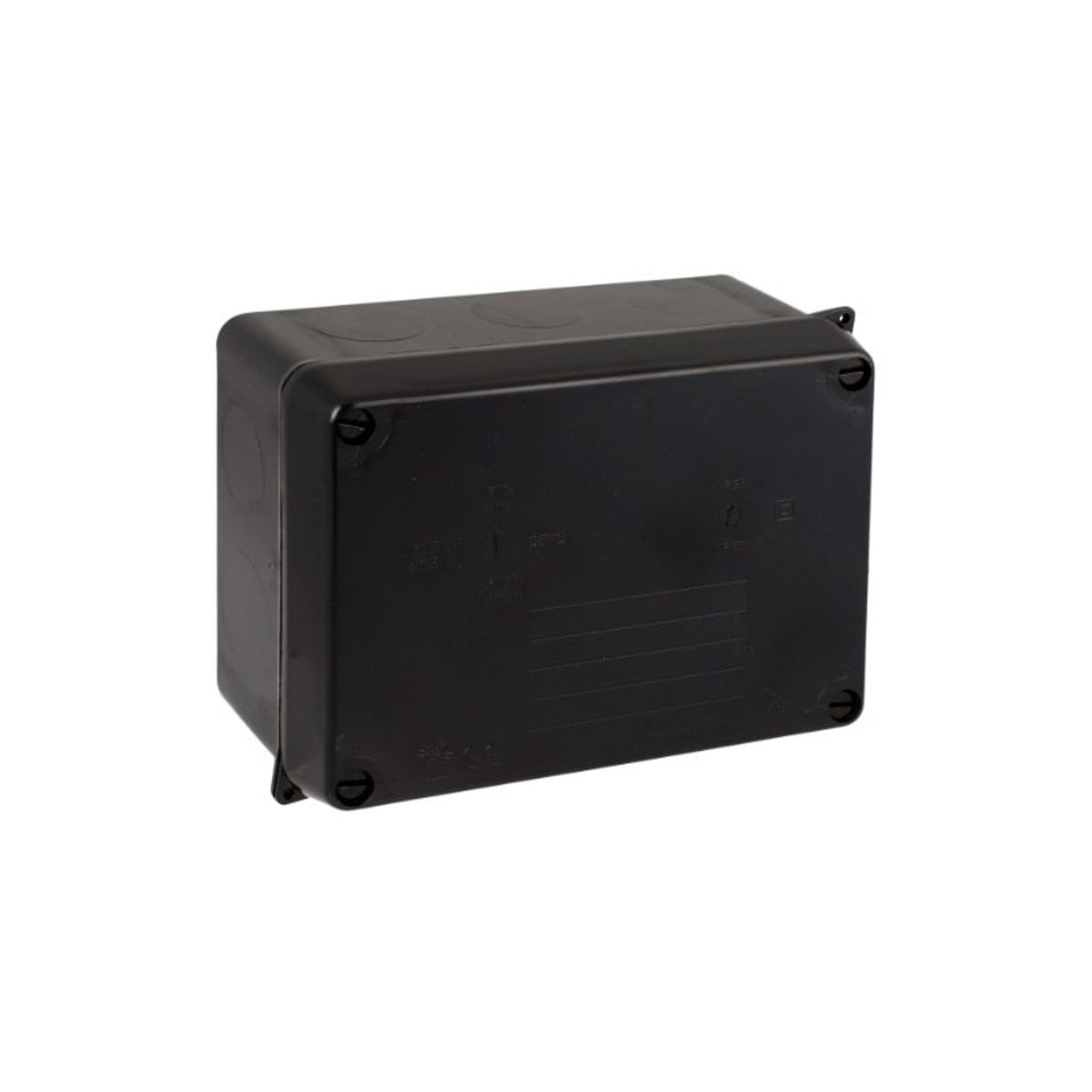 GENERICO - Caja Estanca 153x110x65mm IP65 / IK08 - Sin conos - Negro
