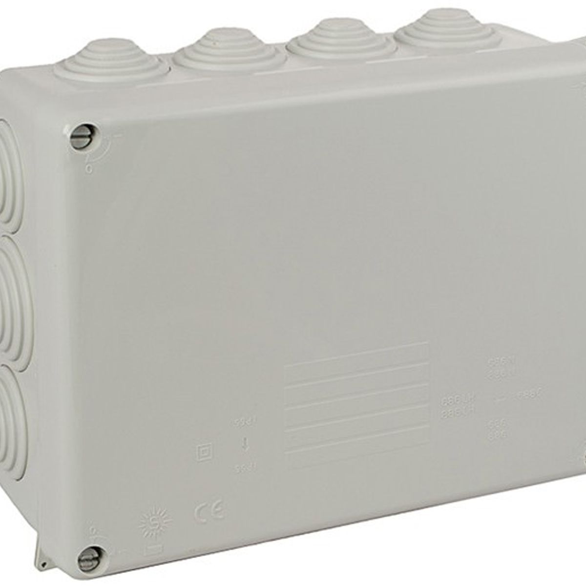 GENERICO - Caja estanca 230x180x88mm IP55  IK07 - Con Conos