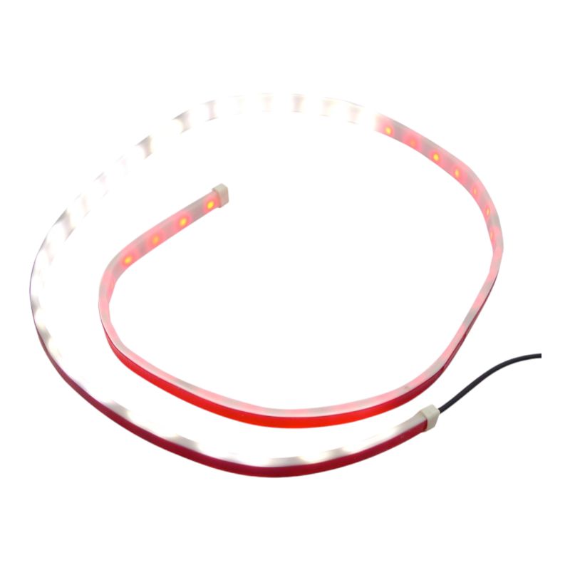 GENERICO - x2 Tiras LED De Advertencia Para Puertas Auto RojoBlanco
