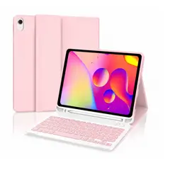 JOIGO - Funda Con Teclado Español Para iPad Air 11 6ta Gen M2 2024 Rosa