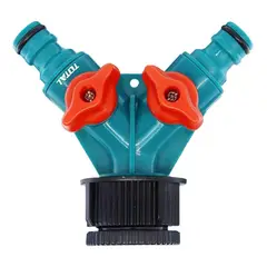 TOTAL - Adaptador Divisor De Manguera En Y Conex 12 2 Salidas