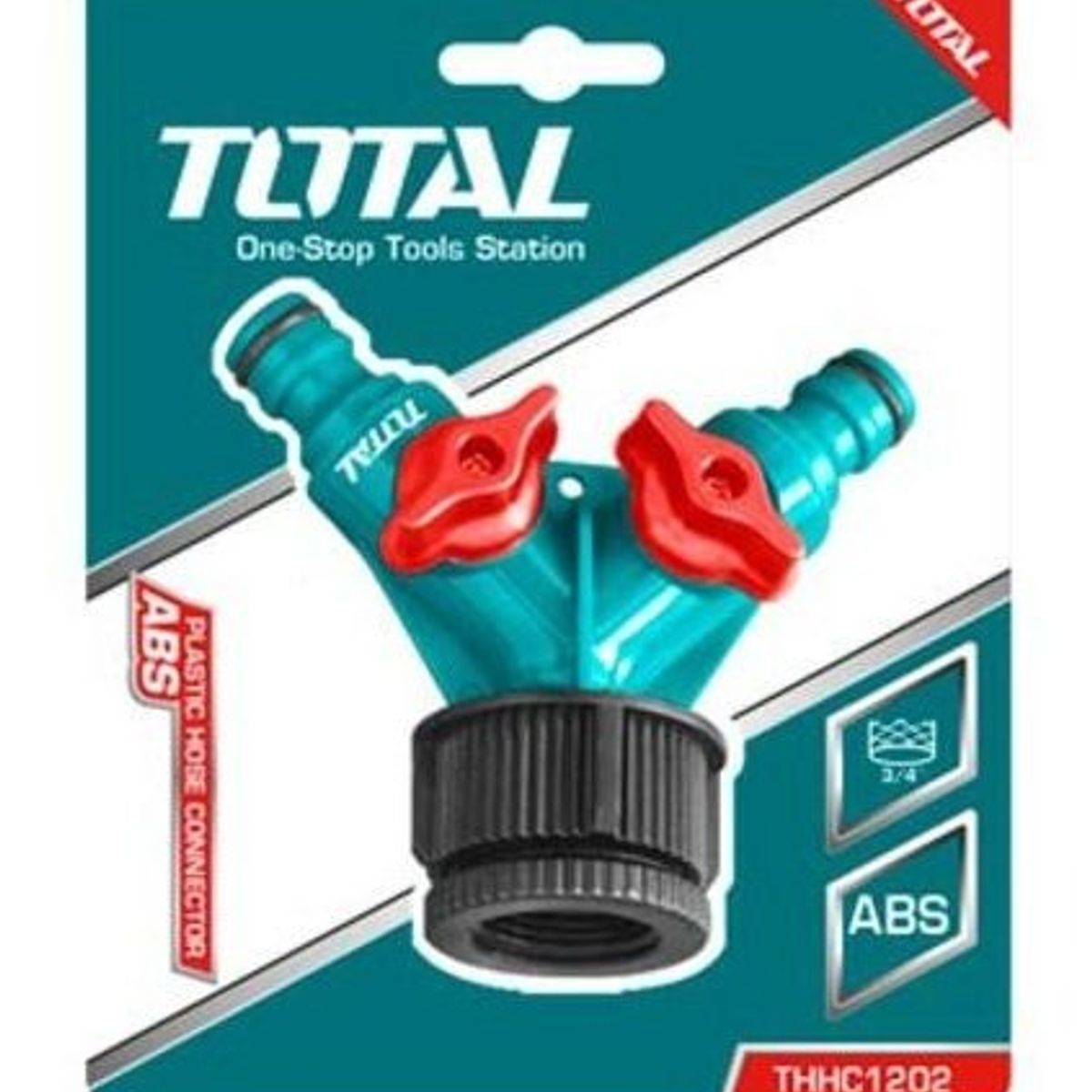 TOTAL - Adaptador Divisor De Manguera En Y Conex 12 2 Salidas Total