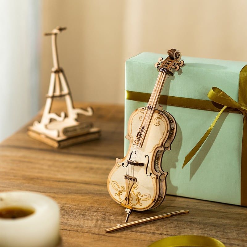 ROBOTIME - Cello de Madera Puzzle 3D Robotime