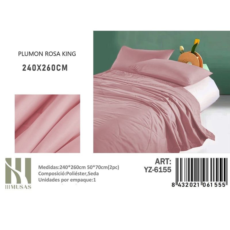 ANGELES DEL HOGAR - PLUMON KING III MUSAS ROSA
