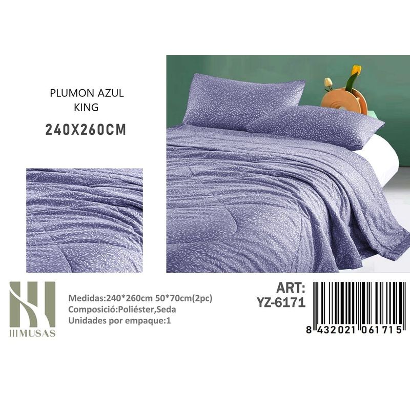 ANGELES DEL HOGAR - PLUMON KING III MUSAS AZUL