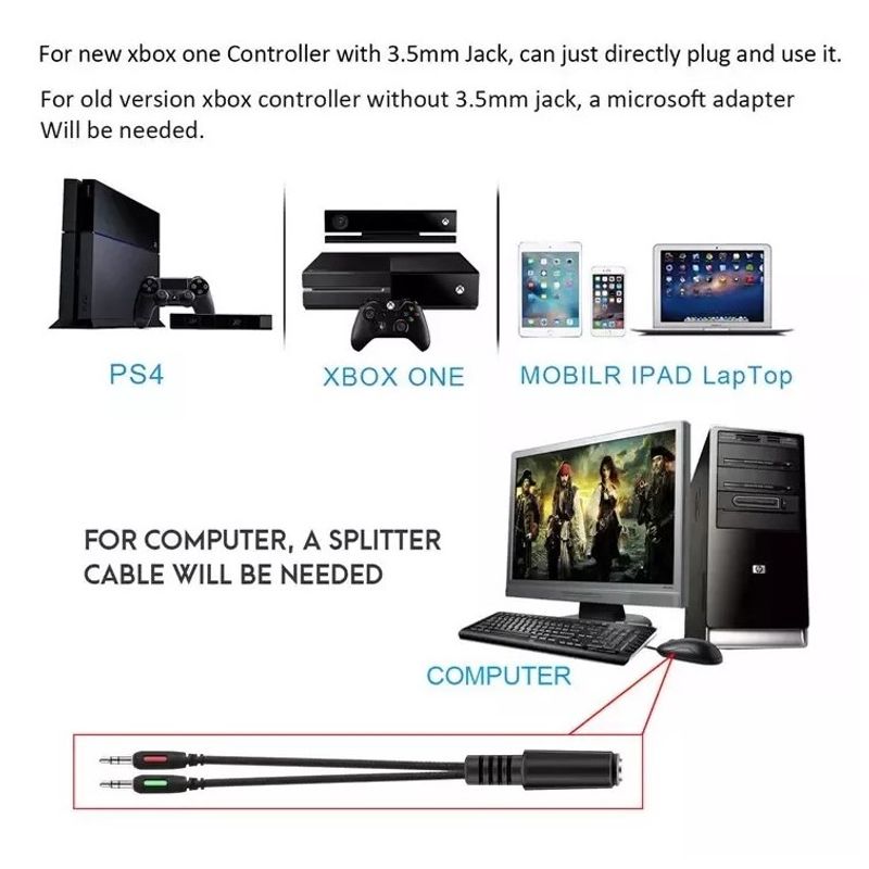 ONIKUMA - Audifonos Gamer Onikuma K5 Pro Black Grey