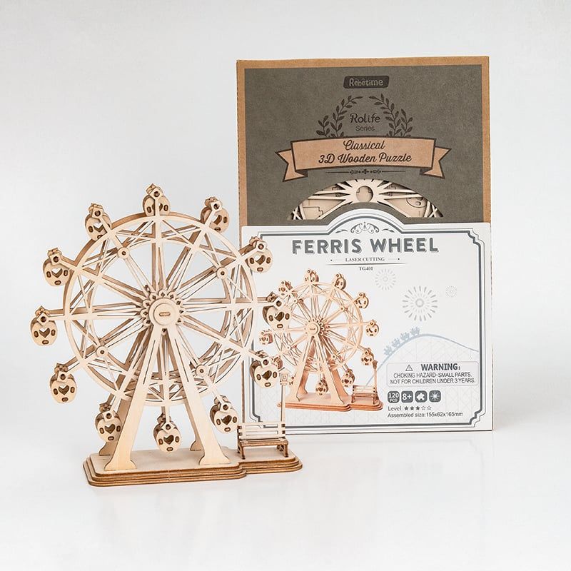 ROBOTIME - Rueda de la Fortuna Puzzle Madera 3D Robotime