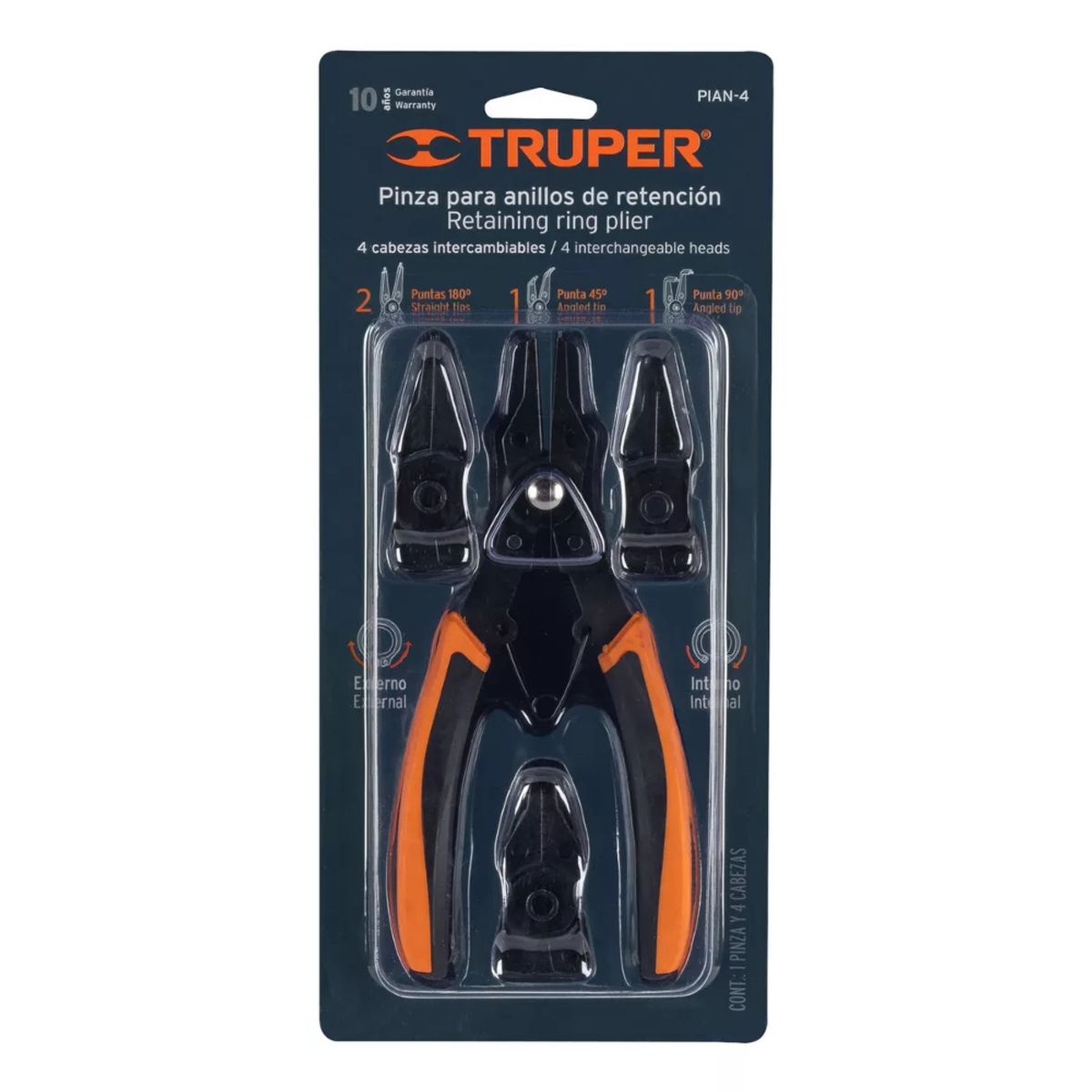 TRUPER - Alicate Saca Seguro 6 Pulgadas 4 En 1 Truper 17355