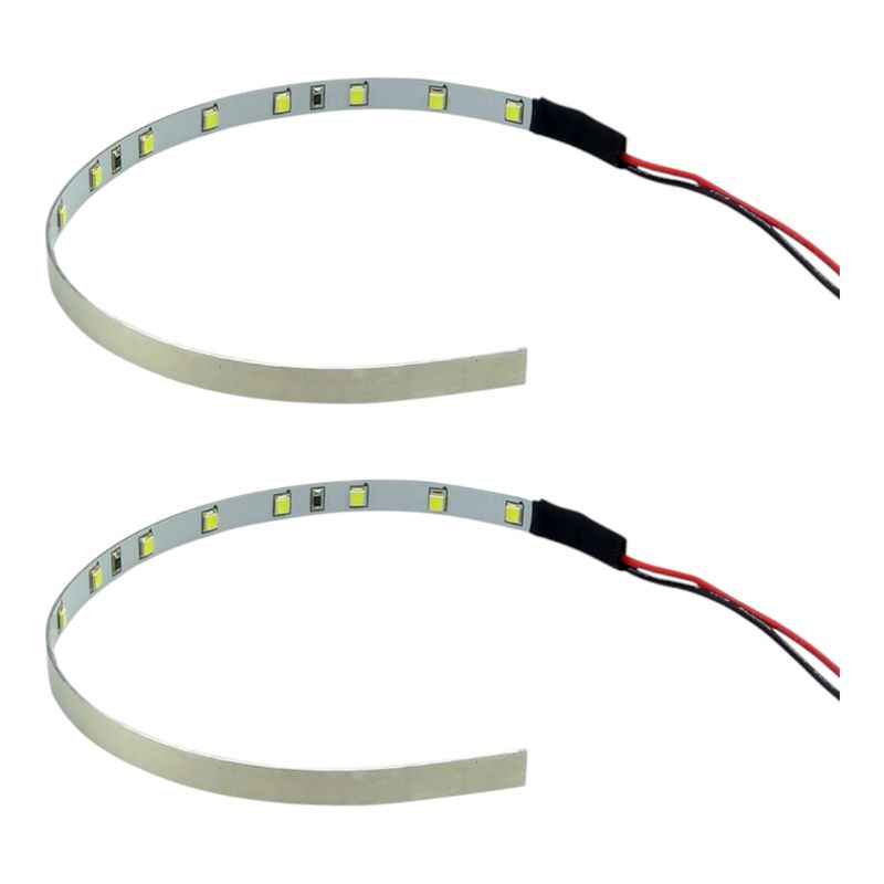 GENERICO - set x 2 Tiras De 15 LED Ojo De Angel 12V